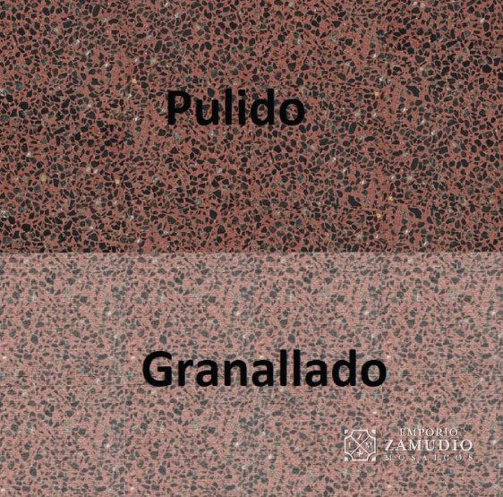 Mosaicos Pulidos Mosaicos granallado rojo dragón