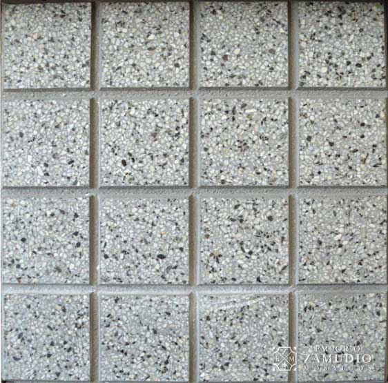 Baldoson Granitico Recto 16 Panes Gris