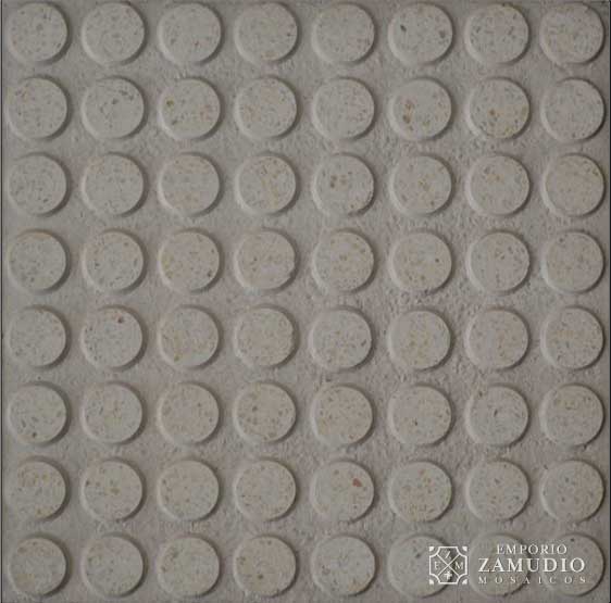 Baldoson Granitico Tactil 64 Tapones Blanco