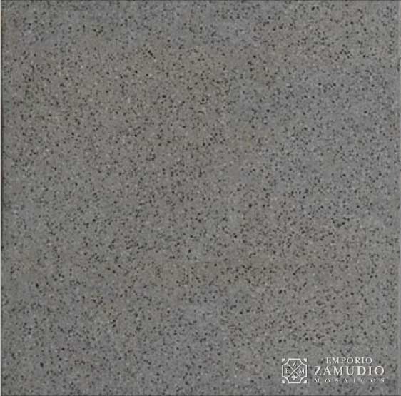 Baldoson Granitico Gris con Piedra Blanco y Negra Fina